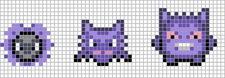 Gengar pärlplatta