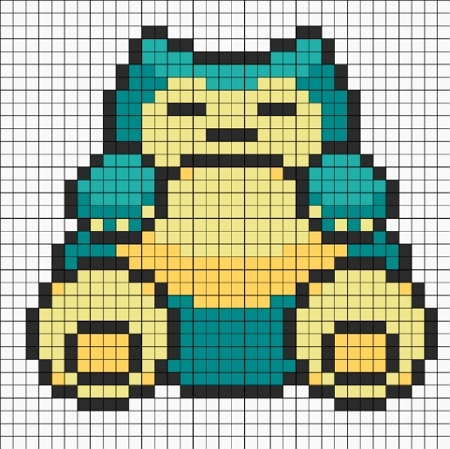 Snorlax pärlplatta