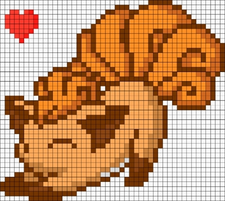 Vulpix pärlplatta