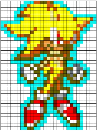 Chaos Emerald perleplatemønster