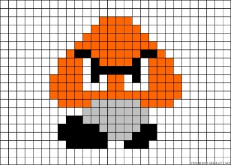 1-UP svamp pärlplatta Super Mario
